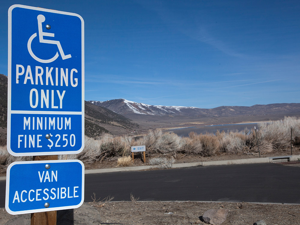 Parking Lot Signage Handicapped Reserved Space