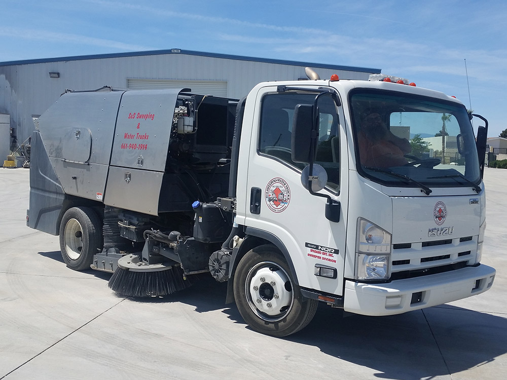 Sweeping Truck Side View